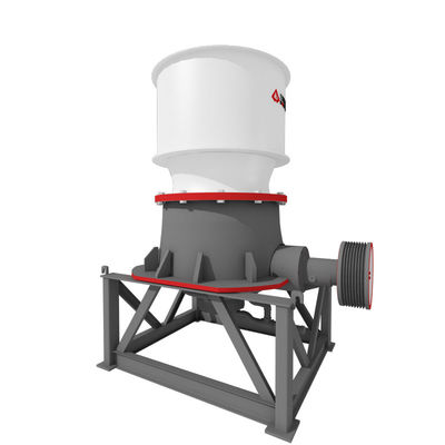 100TPH tahan lama satu silinder kerucut kerucut untuk quarry dan pertambangan kekuatan mesin 132 KW ukuran maksimum input 145 mm