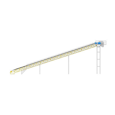Fleksibel Layout dan Operasi sabuk conveyor 5.5-16.5KW Dengan struktur sederhana